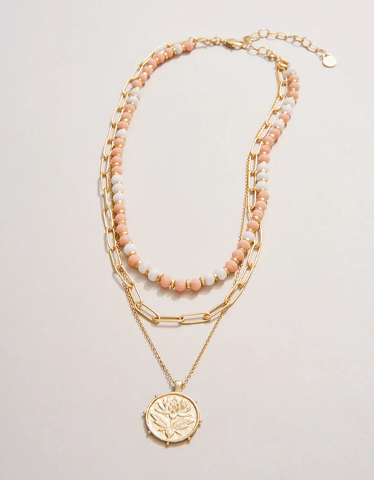Lotus Layered Necklace