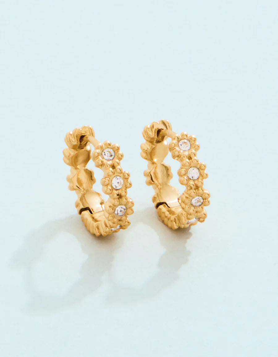 Floret Hoop Earrings