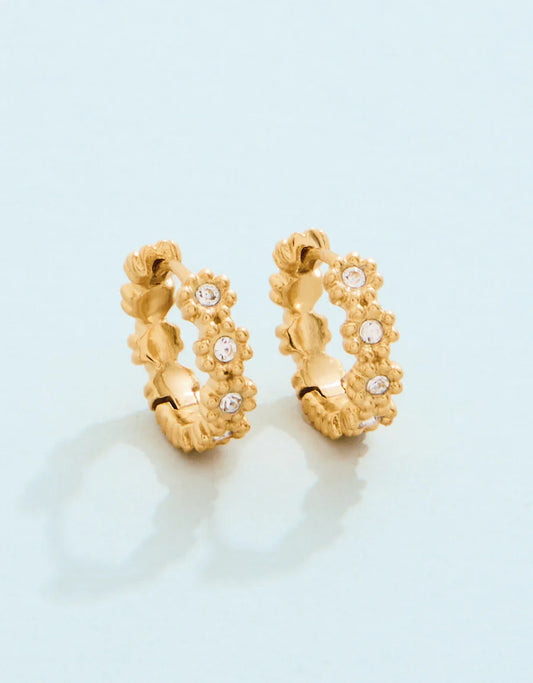 Floret Hoop Earrings