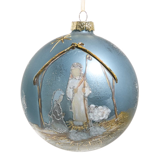 Blue Holy Night Ball Ornament