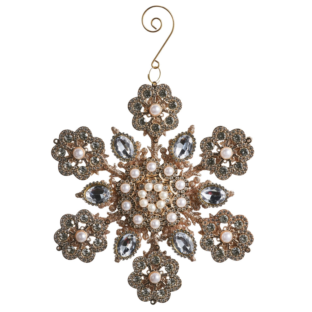 Pearl & Jewel Snowflake Ornament