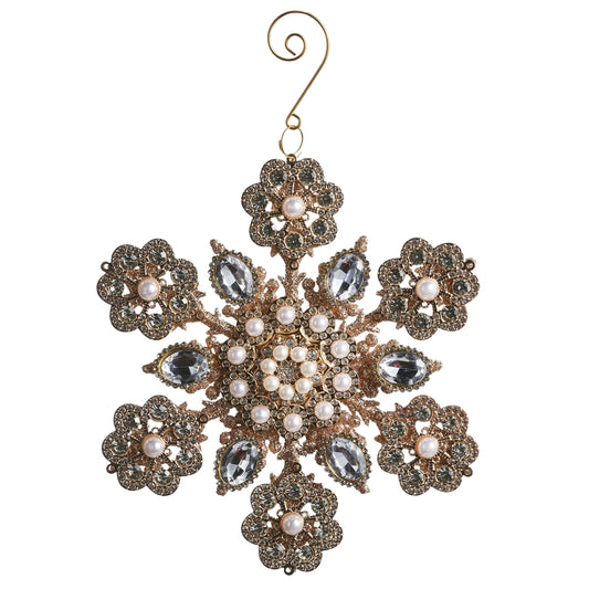 Pearl & Jewel Snowflake Ornament