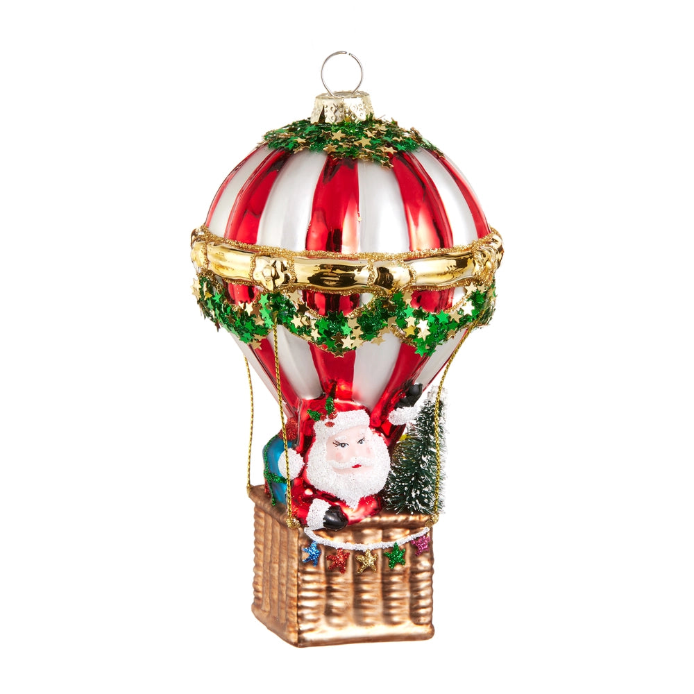 Santa Hot Air Balloon Ornament