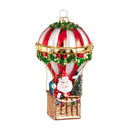 Santa Hot Air Balloon Ornament