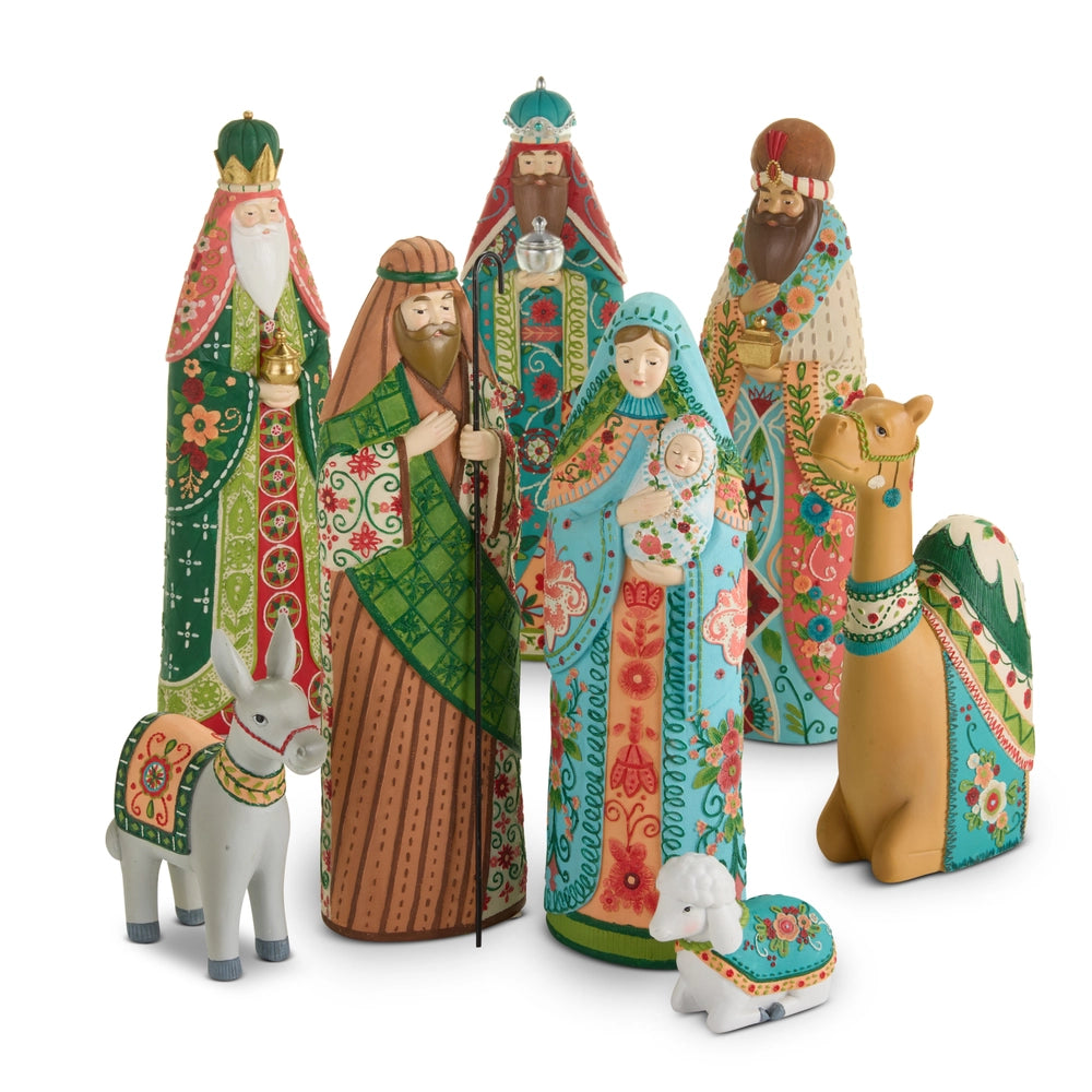 Folk Art Pattern Nativity