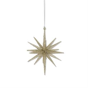 Champagne Glitter Star Ornament
