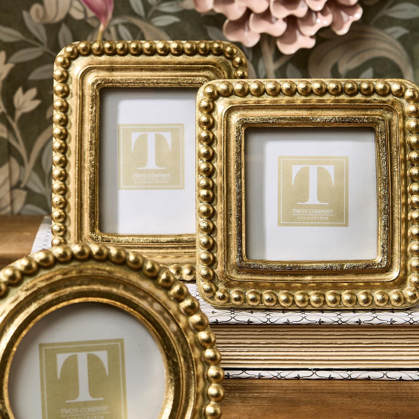 Beaded Gold Frame