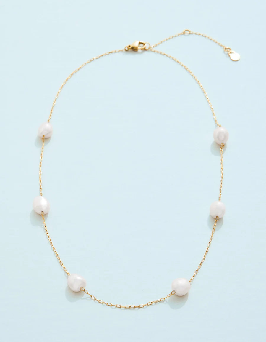 Buckingham Necklace, 16” Pearl