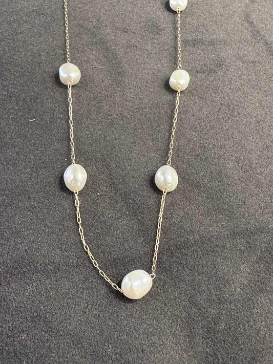 Buckingham Necklace, 16” Pearl
