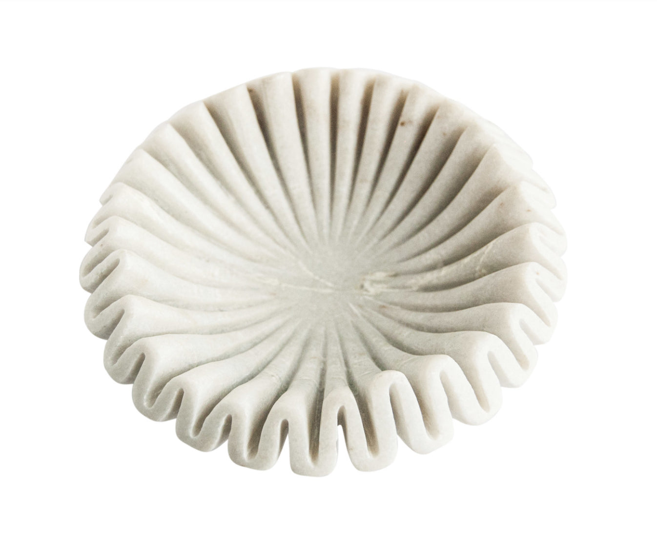 Marble Fluted Bowl