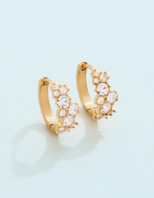 Champagne Bubbles Hoop Earrings