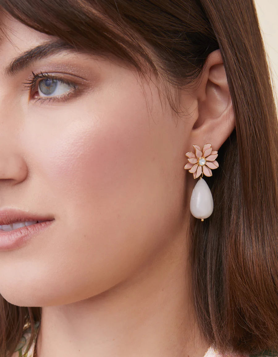 Floral Dew Drop Earrings
