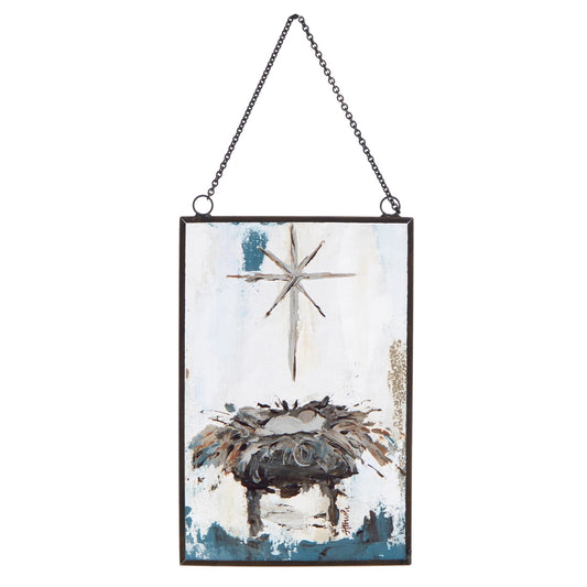 Baby Jesus in a Manger Ornament