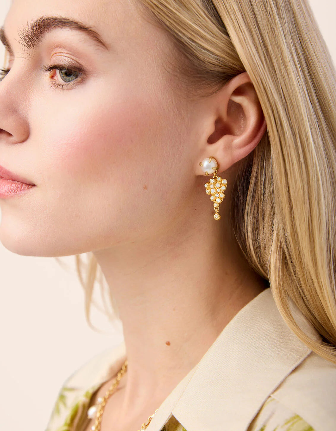 Oh Barnacles! Earrings White Opal