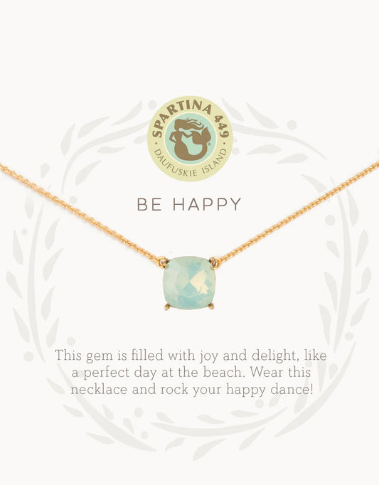 Be Happy Gold Necklace