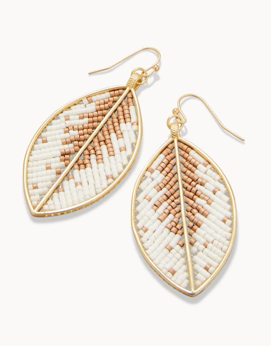 Bitty Bead Earrings Collection - Leaves