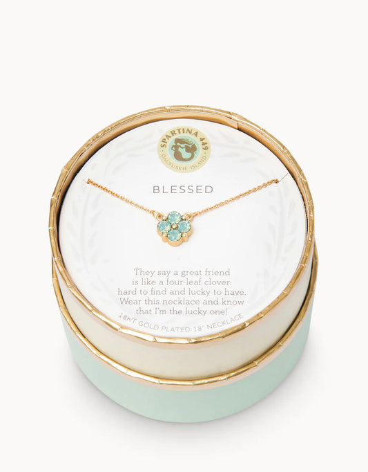 Blessed Sea Foam Necklace Clover Collection