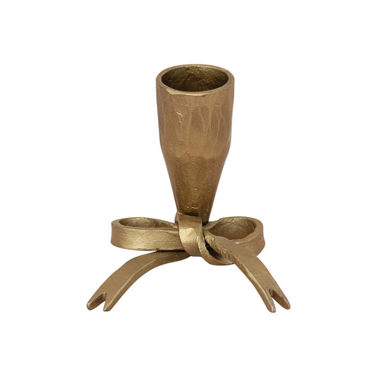 Iron Bow Taper Candle Holder