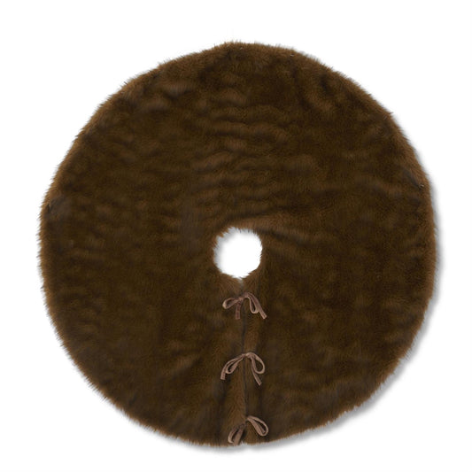 Brown Faux Fur Tree Skirt