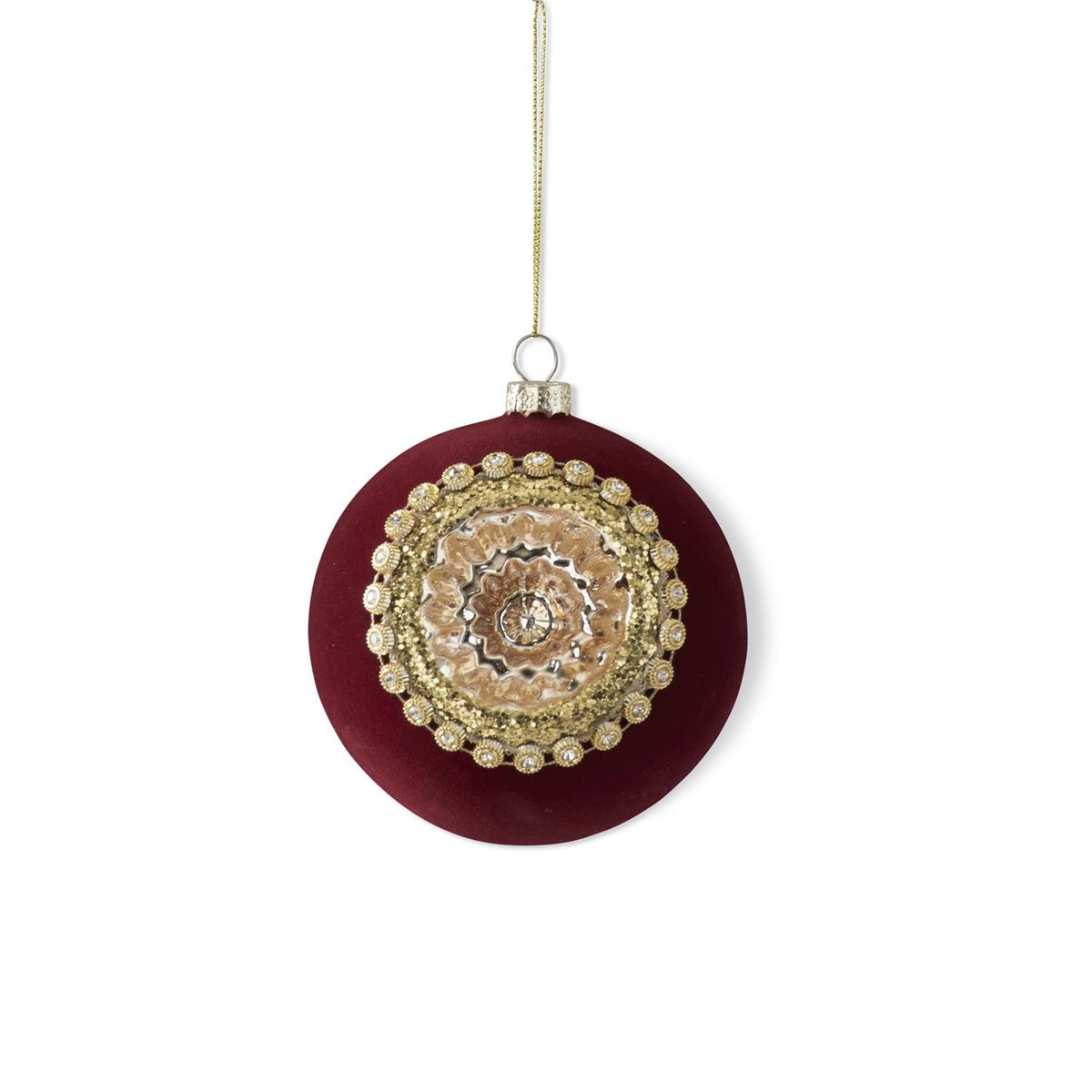 Burgundy Velvet Ornament Collection