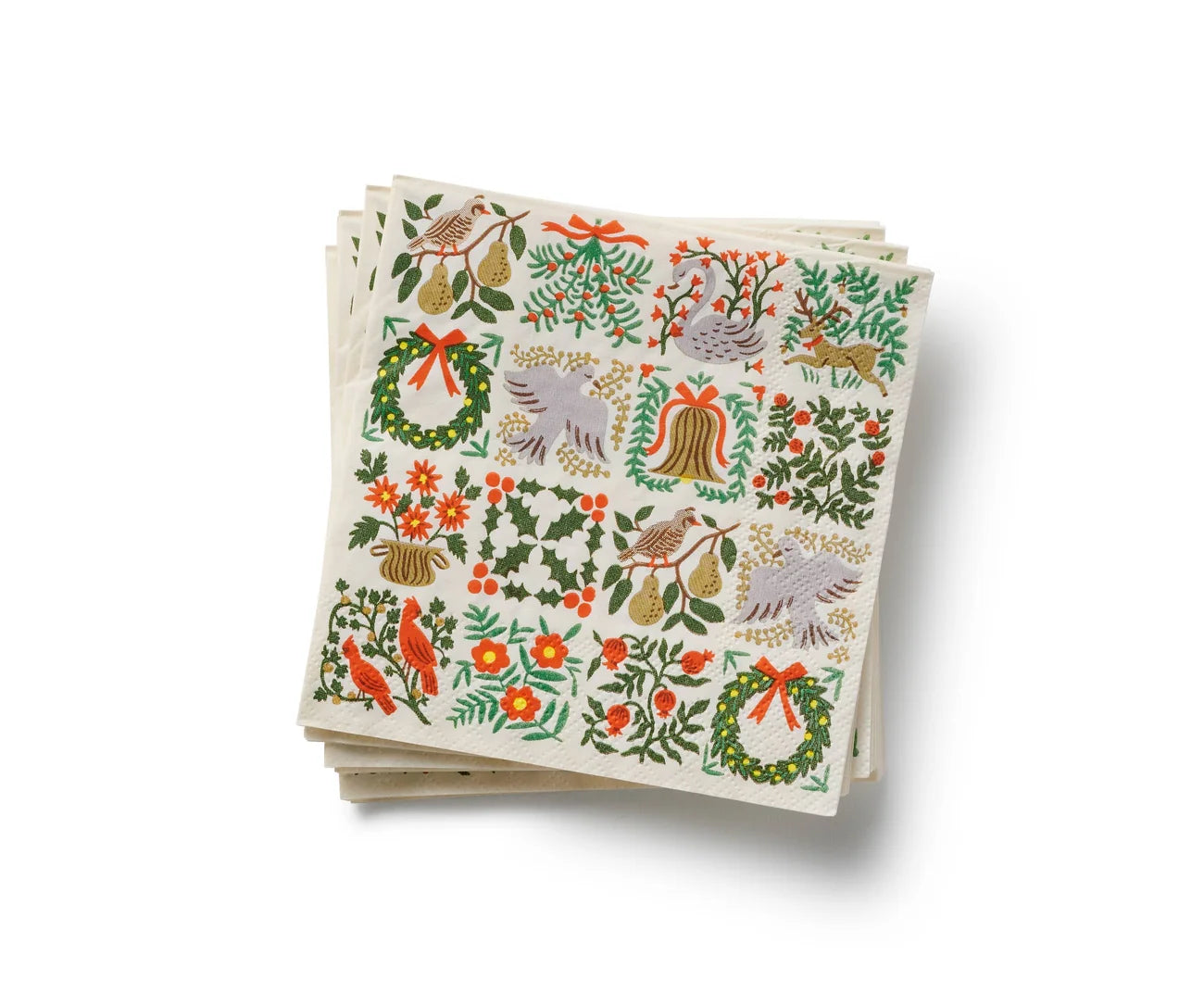 Christmastide Paper Cocktail Napkins