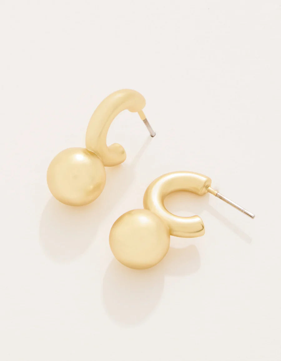 Chunky Ball Hoop Earrings