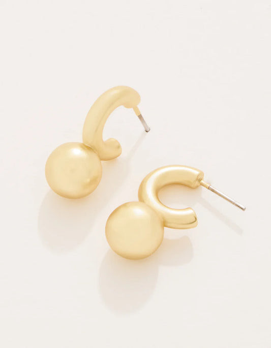 Chunky Ball Hoop Earrings