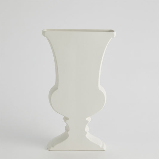 Classic Sliced White Vase