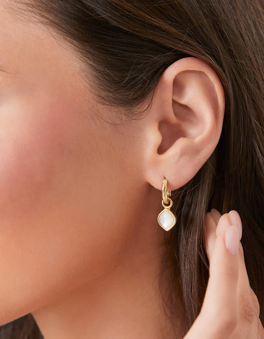 Maera Drop Hoop Earrings