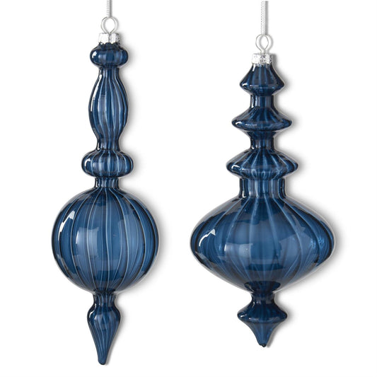 Blue Finial Ornament Series