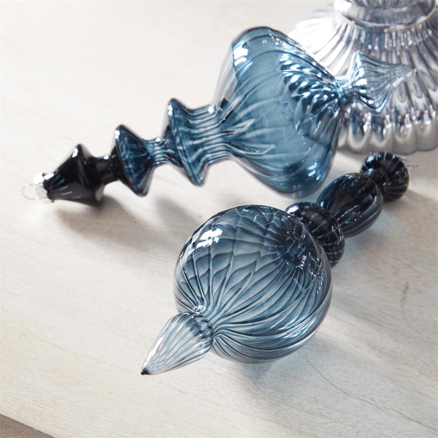 Blue Finial Ornament Series