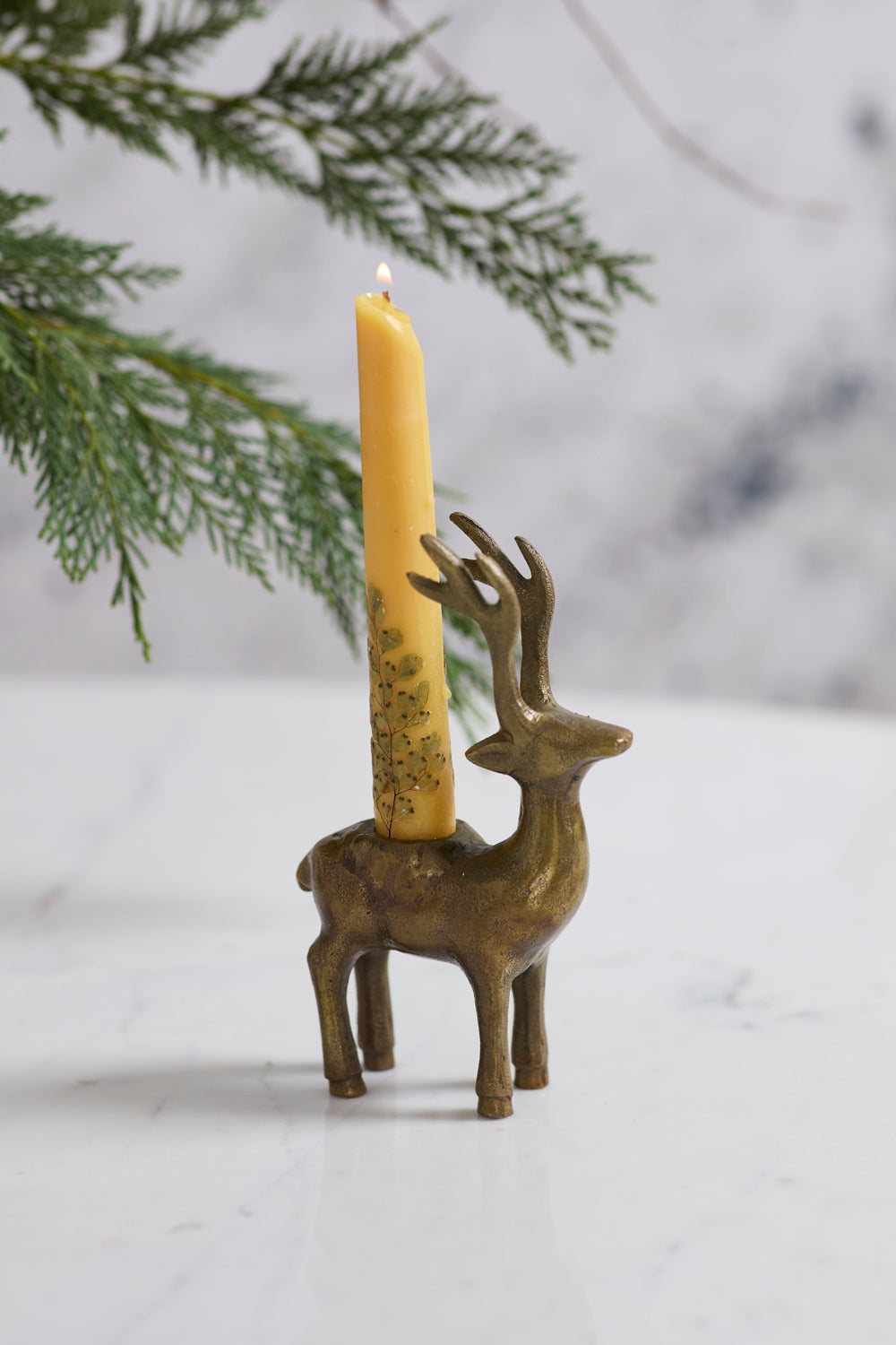 Winter Deer Candleholder
