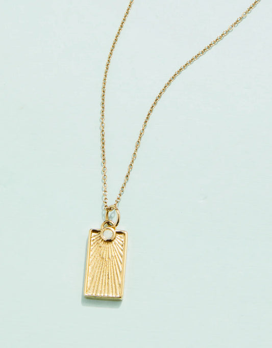 Dubois Necklace with White Opal