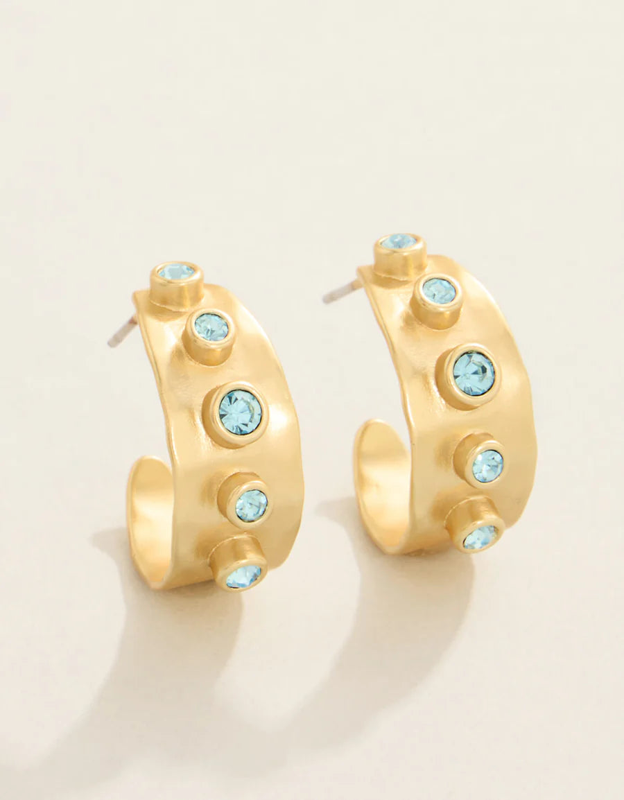 Estate Petite Hoop Earrings