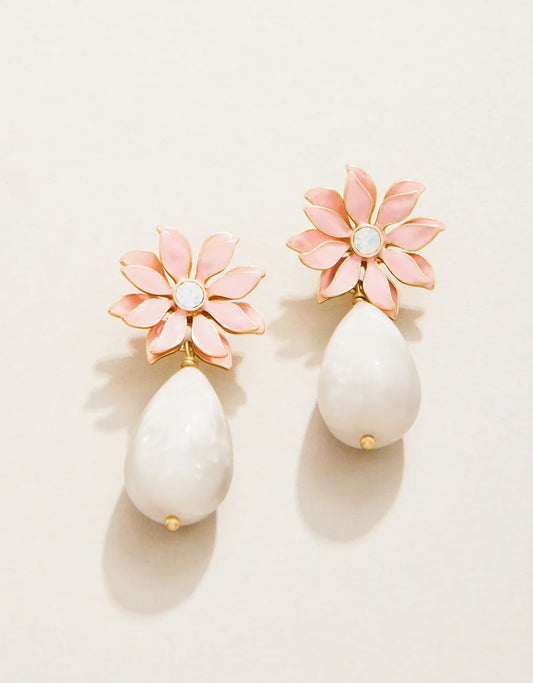 Floral Dew Drop Earrings