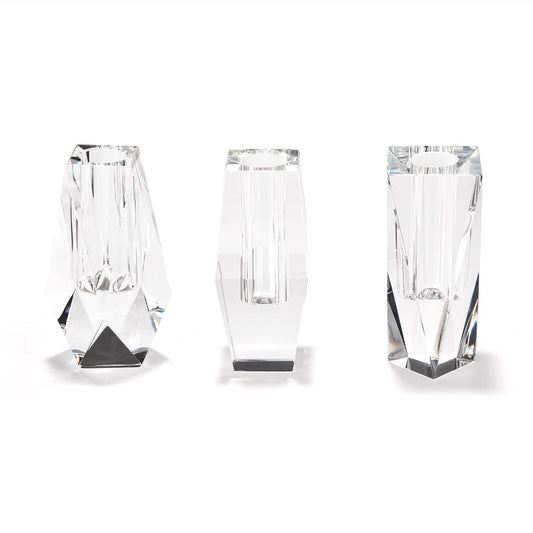 Faceted Crystal Vase Collection