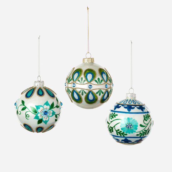 Floral Ball Ornament