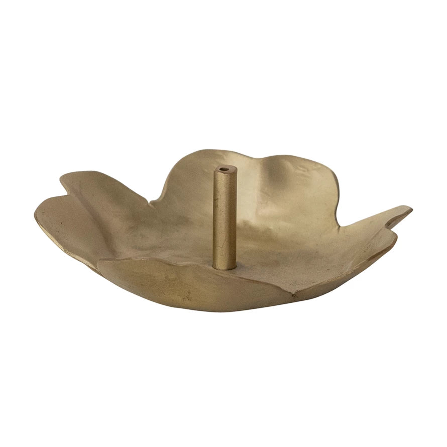 Brass Flower Incense Holder