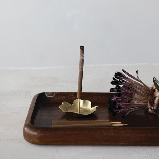 Brass Flower Incense Holder