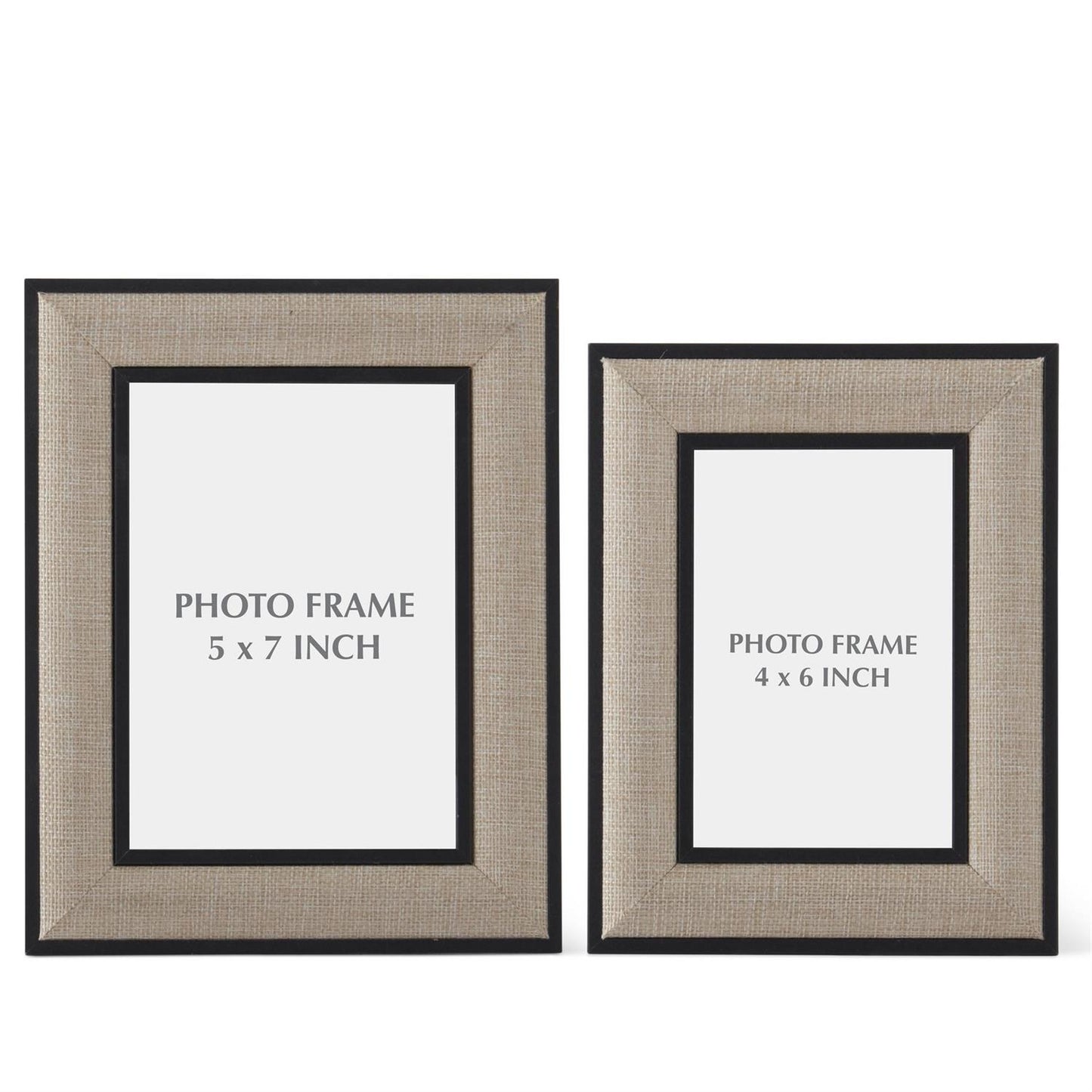 Black Wood and Linen Frame