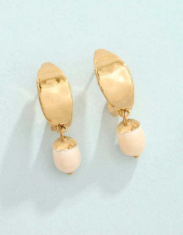 Harbor Island Pearl Hoop Earrings