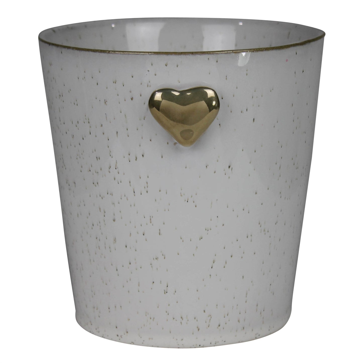 Ceramic Cachepot w/ Heart