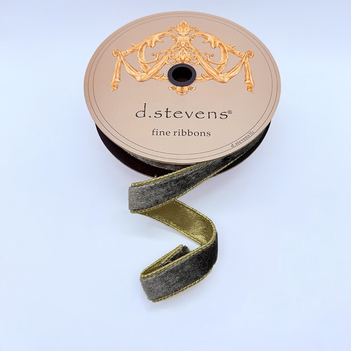 Iron Grey Velvet Ribbon