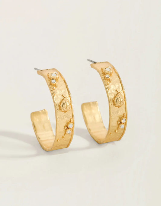 Pine Forest Hoop Earrings