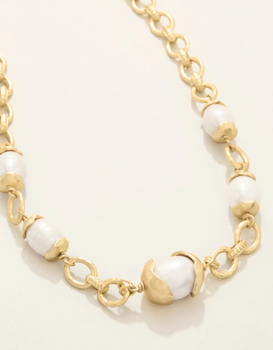 Karina Pearl Chain Necklace