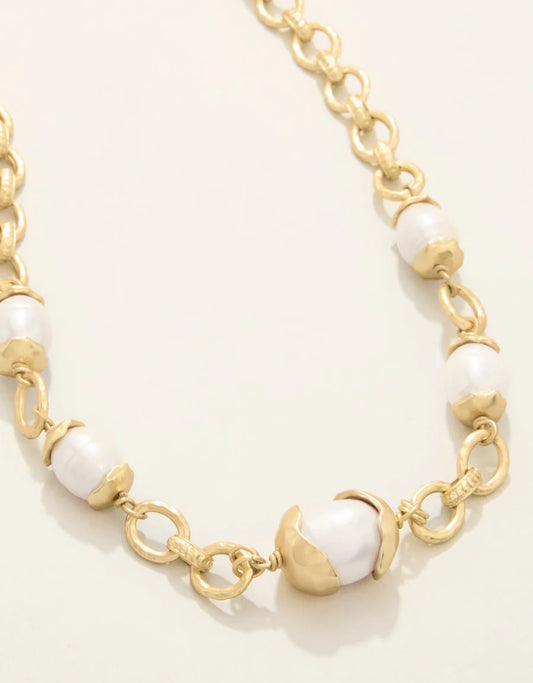 Karina Pearl Chain Necklace