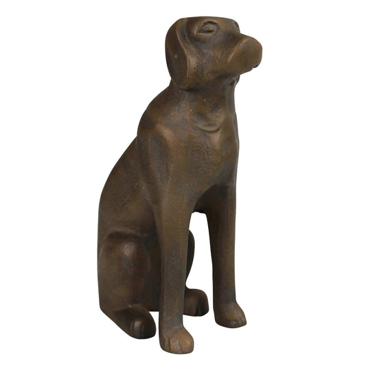 Antique Brown Labrador Statue