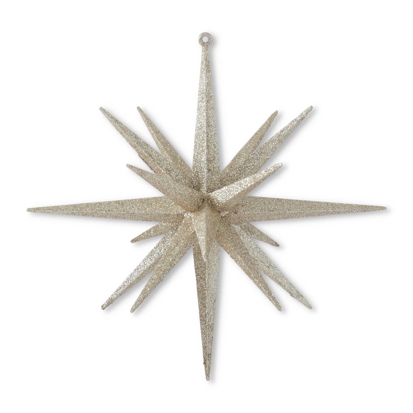 Champagne Glitter Star Ornament