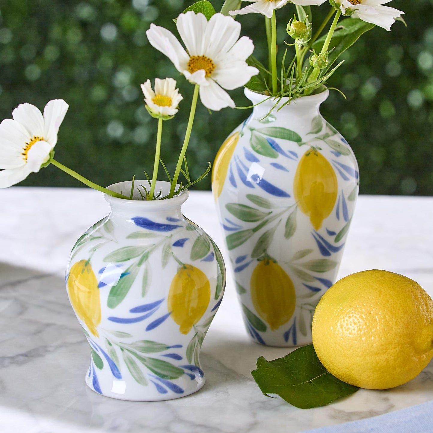 Hand painted Mini Lemon Vase