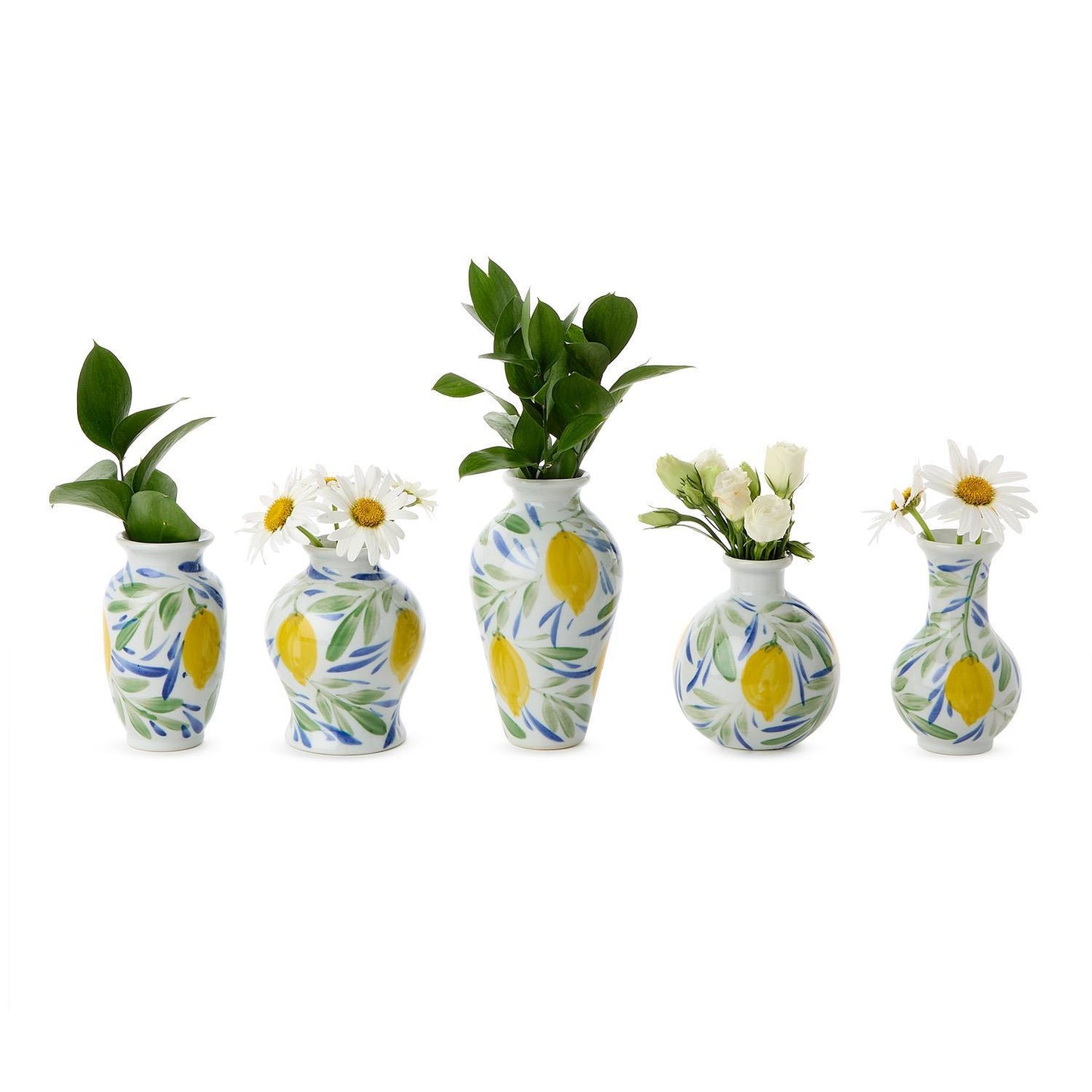 Hand painted Mini Lemon Vase